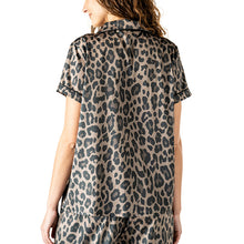 Cat's Meow Satin Collared Lounge Top