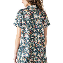 Petal To The Metal Satin Collared Lounge Top