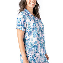 Palm Down Collared Lounge Top