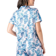 Palm Down Collared Lounge Top