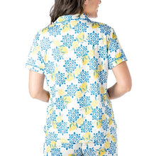 Sleepless In Santorini Collared Lounge Top