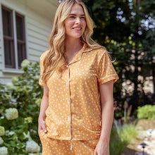 Mellow Yellow Collared Lounge Top