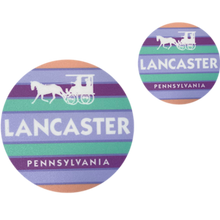 Horse & Buggy Stripes Stickers
