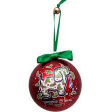 Holly Berries Pup Ornament