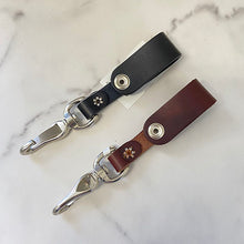 Leather Keychain with Snap