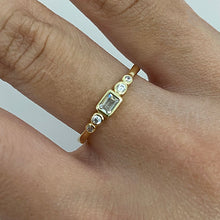 Bezel Emerald Cut Ring