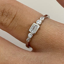 Bezel Emerald Cut Ring