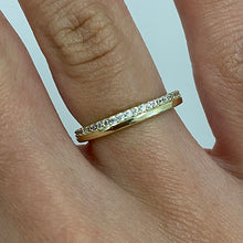 Half Cubic Zirconia Channel Ring