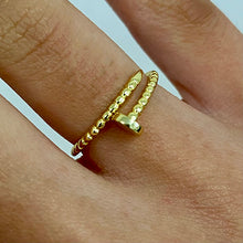 Nail Open Bubble Band Ring