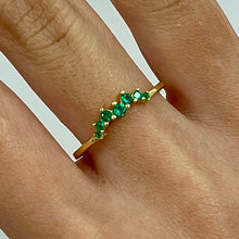 Emerald Mini Tiara Ring