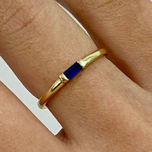 Rectangle Solitaire Ring