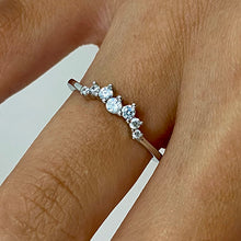 Cubic Zirconia Mini Tiara Ring