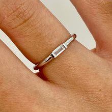Rectangle Solitaire Ring