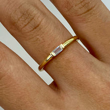 Rectangle Solitaire Ring