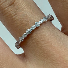 Cubic Zirconia Round with Diamond Band Ring