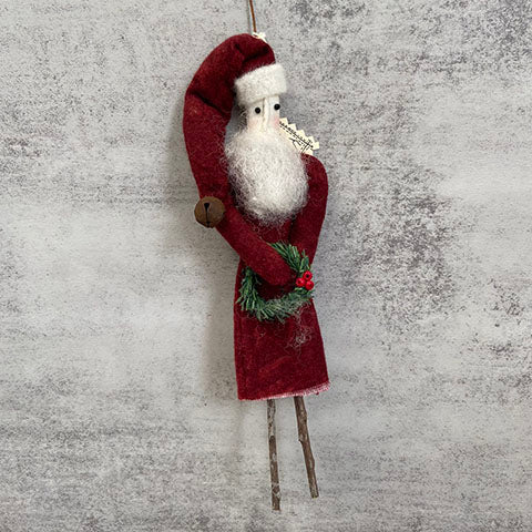 Folk Santa Ornament