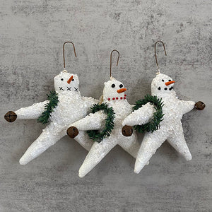 Star Snowmen Ornament