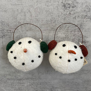 Snowball Head Ornament