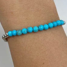 Turquoise Beaded Stretch Bracelet