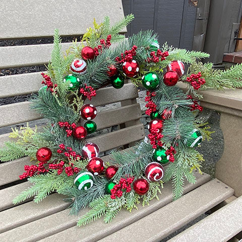 Merry Ornament Wreath
