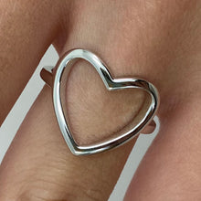 Large Open Heart Ring