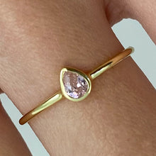 Pear Bezel Solitaire Ring