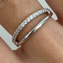 Plain  Pave Split Band Ring