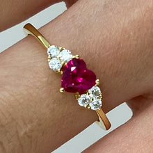 Pink Heart Regina Ring