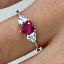 Pink Heart Regina Ring