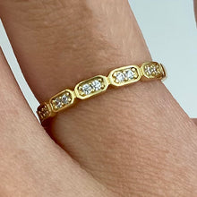 Cubic Zirconia 7-Rectangle Ring