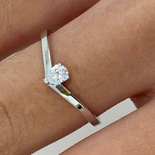 Pear Solitaire Tiara Ring
