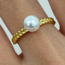 Pearl Solitaire Ring