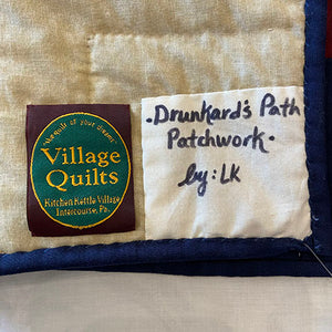 Drunkard's Path Throw Quilt