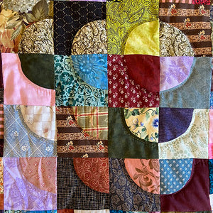 Drunkard's Path Throw Quilt