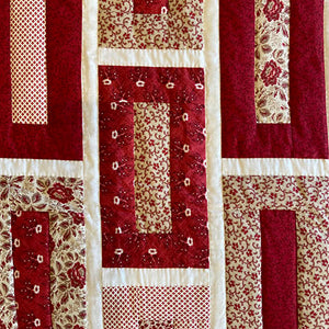 Brick Wall Throw Quilt