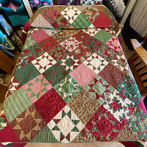 Holiday Stars Throw Quilt