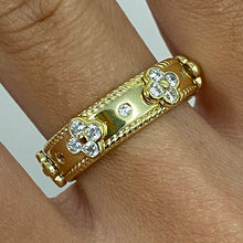 Flower Bezel Eternity Ring
