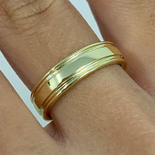 Ridged Wedding Band Ring