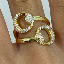 Double Sparkle Buckle Ring
