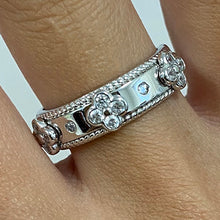 Flower Bezel Eternity Ring