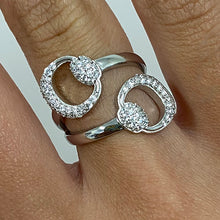 Double Sparkle Buckle Ring
