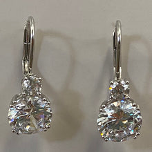 Double Round Cubic Zirconia Earrings