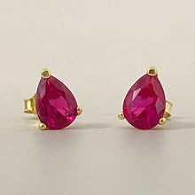 Cubic Zirconia Teardrop Stud Earrings