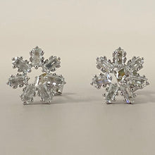 7-Stone Flower Stud Earrings