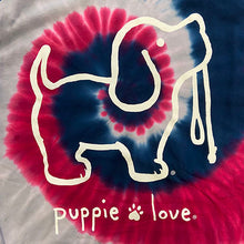 Red, White & Blue Tie-Dye Puppie Hoodie