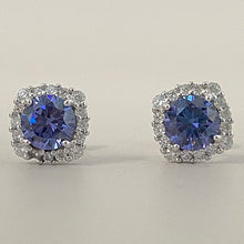 Square Halo Earrings