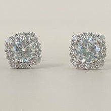 Square Halo Earrings