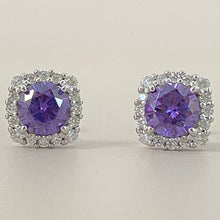 Square Halo Earrings