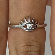 Evil Eye with Lashes Ring