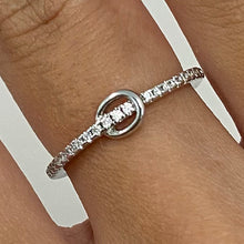 Pave Band with Oval Ring